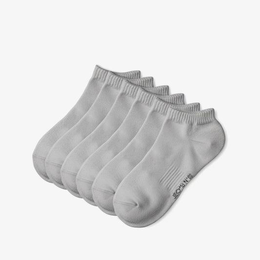 Sneaker Socken für Herren & Damen aus Baumwolle 6er-Pack Grau